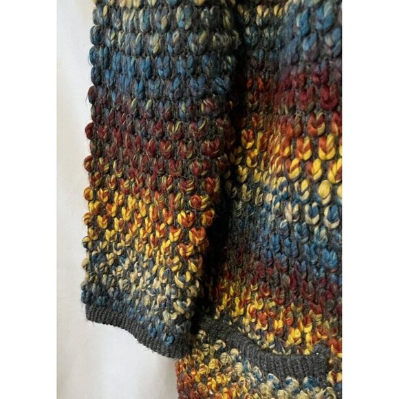 Christopher & Banks Cardigan Rainbow Sweater Open Front Multicolour - Picture 8 of 16